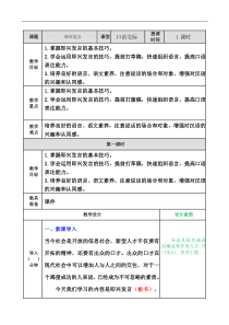 部编版六年级语文下册教案-口语交际：即兴发言教案