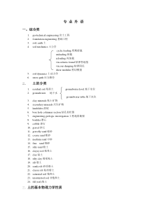 岩土工程专业英语单词表