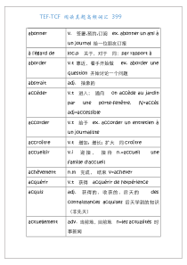 TCF.TEF阅读高频词汇399