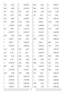 100以内加减法逆运算(500题)