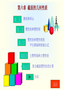 材料力学第六章-截面的几何性质惯性矩