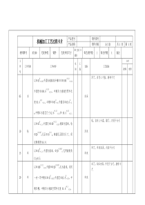 法兰盘机械加工工序过程卡