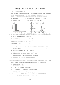 历年高考《溶液中离子反应》试题(含图像题)