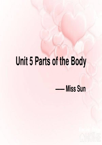 闽教版小学英语三年级下Unit5-Parts-of-the-Body