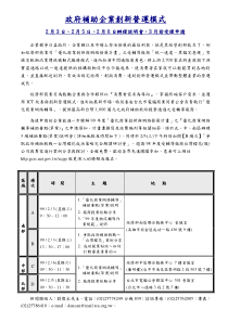 政府补助企业创新营运模式