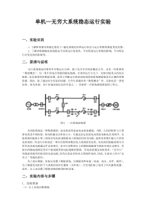 单机无穷大实验报告