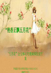 五月花公交移动推广方案