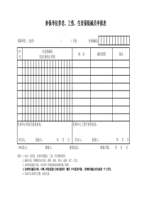 社保减员表