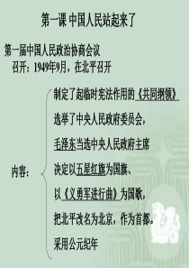 人教版八下《八年级下册历史总复习