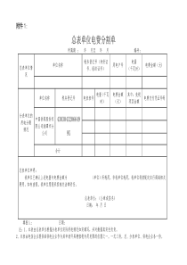 电费分割单