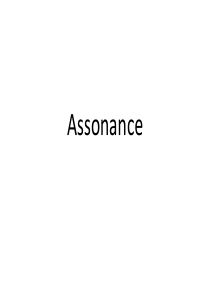 Assonance半韵