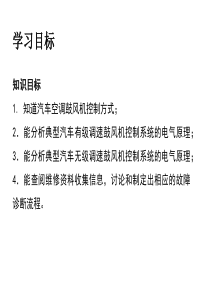 汽车检测与维修技术-项目12鼓风机无风故障诊断与排除