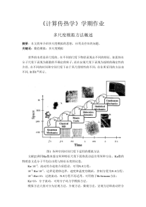 多尺度模拟方法概述-计算传热学作业