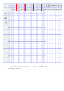 电子版考勤表