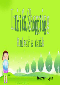 新版pep四年级英语下册Unit6.ShoppingB.lets-talk