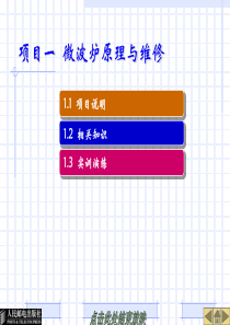 项目一--微波炉原理与维修-共73页