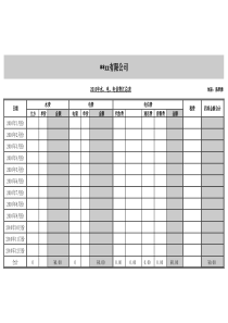 WPS表格模板：水电费汇总表