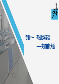 2020年高考化学二轮复习专题十一有机化学基础