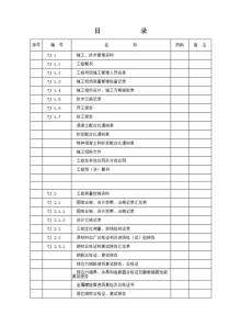 江苏省建设工程质量验收资料(土建目录)