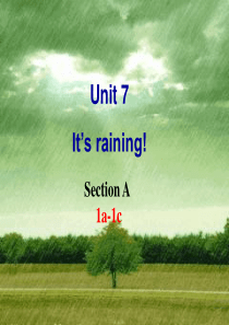 人教版七年级下册Unit7-Its-raining!全单元分课时课件