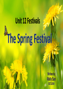 中职英语(语文出版社)The-spring-festival-.ppt