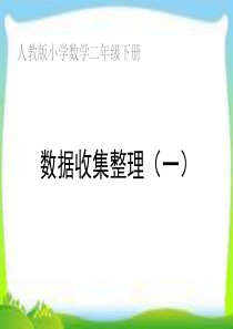 新人教版二年级数学下册数据收集整理