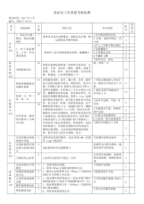 采血室工作质量考核标准