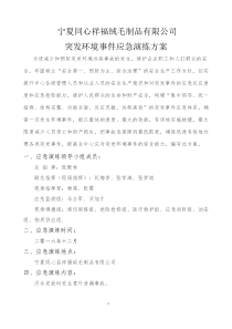 公司突发环境事件应急演练方案