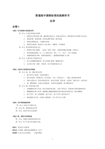 【免费下载】-新课标苏教版高中化学目录全