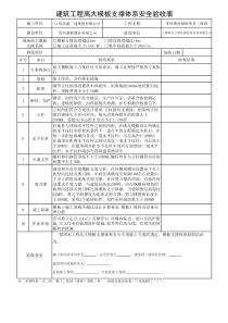 高大模板验收表