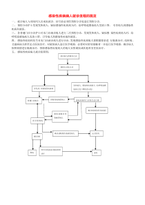 感染性疾病病人就诊流程的规定