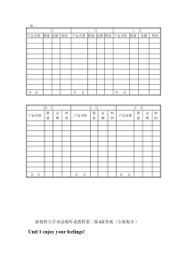 新视野大学英语视听说教程第二版4级答案(含5章及部分test)