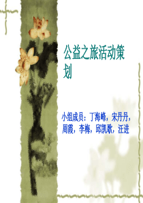 公益之旅活动策划