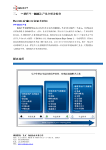 三、中型应用－BOES产品介绍及报价版本选择