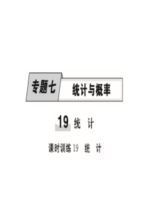 小学毕业升学总复习：课时训练19--统计