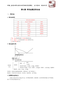 第七章-有色金属及其合金-&-第八章-机械零件的选材及加工路线