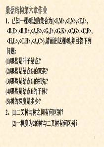 数据结构第六章作业及答案