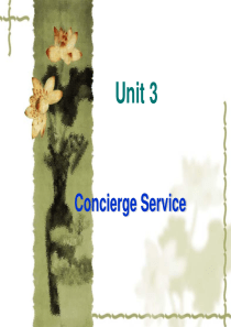 第三章礼宾服务chapter-3Concierge-Service