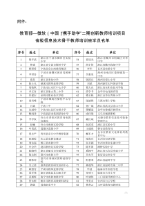 教育部—微软（中国）携手助学二期创新教师培训项目省级信息技术