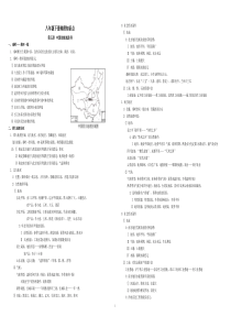 湘教版八年级下册地理知识点汇总A3版