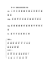 小学语文-第一册--前鼻音后鼻音易错-归纳