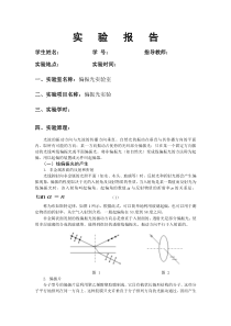 偏振光实验报告