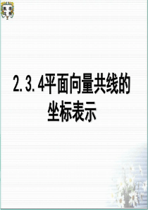 2.3.4平面向量共线的坐标表示-课件4