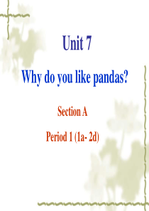 人教版Unit-5-Why-do-you-like-pandas课件