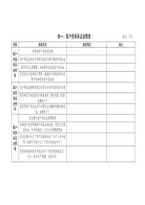 融资性担保公司现场检查表格