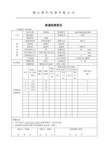 渗透检测报告