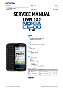 NOKIA C6-00 产品一、二级维修手册