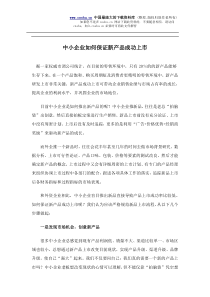 中小企业如何保证新产品成功上市(doc9)