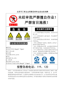 有限空间作业安全告知牌