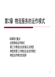 物流服务的运作模式(ppt45张)